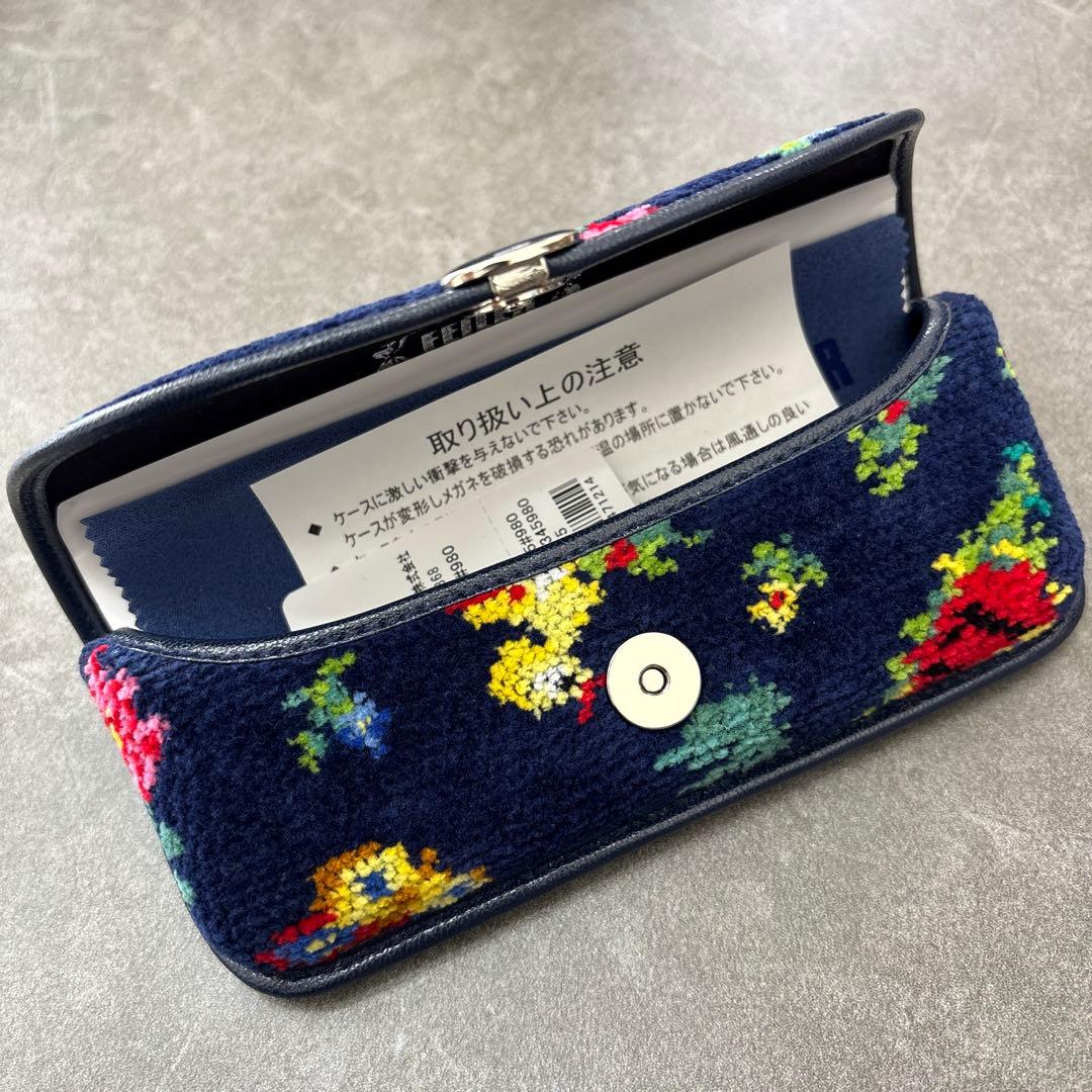 新品未使用　フェイラー ハイジ　メガネケース ネイビー