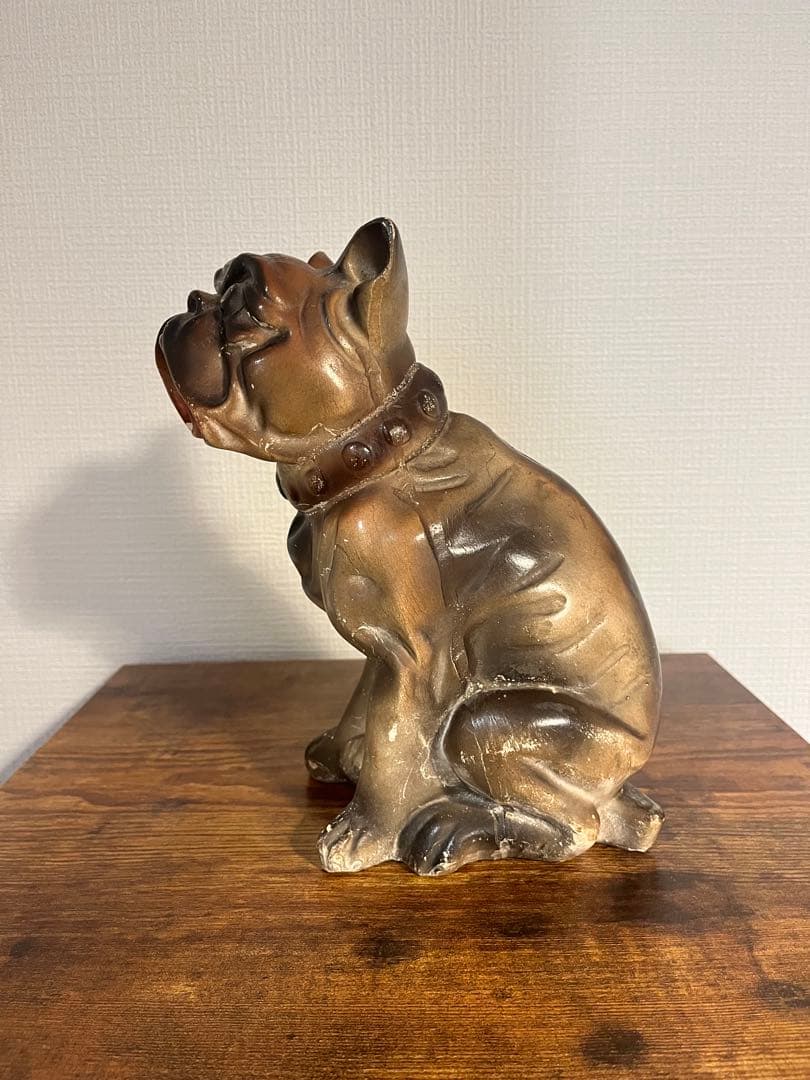 希少 Chalkware Bulldog チョークウェア