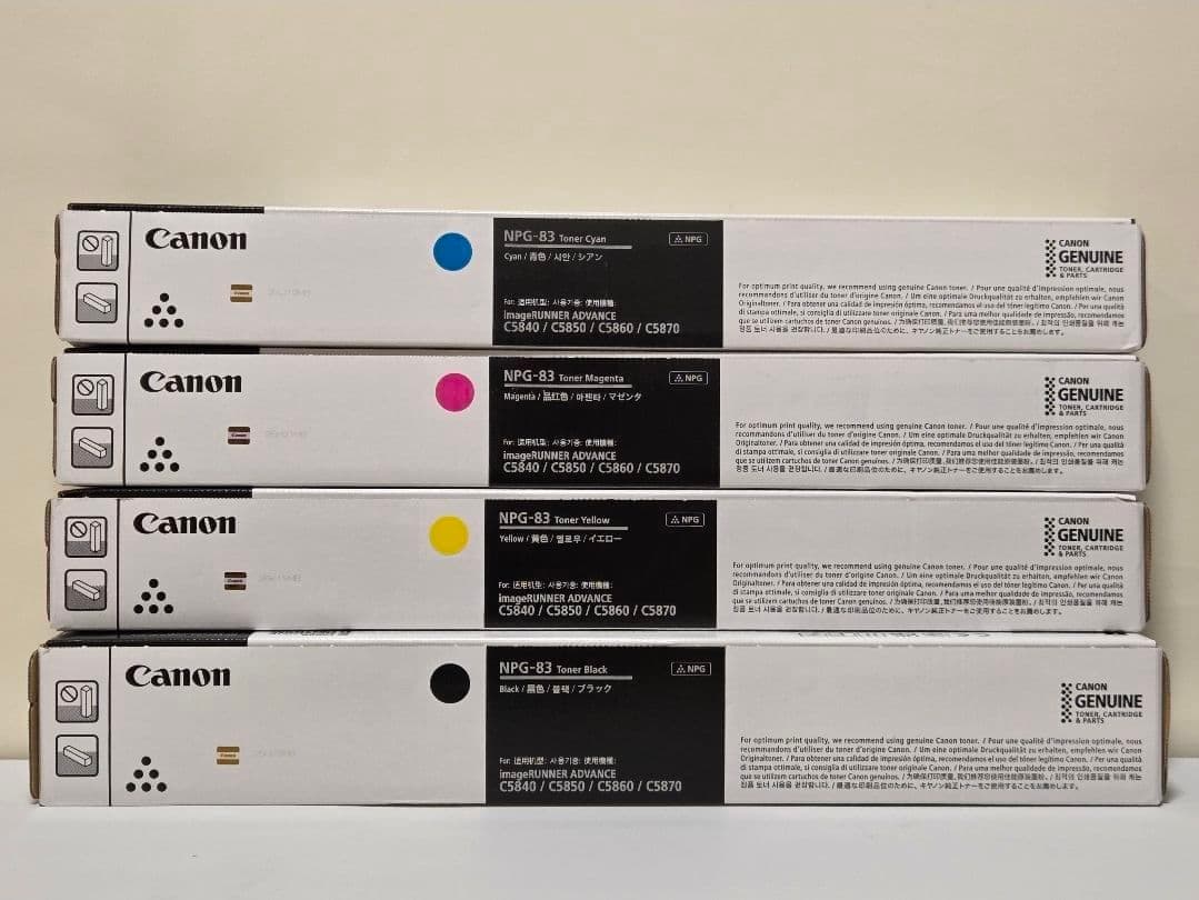 Canon NPG-83 トナーカートリッジ 4色セット【最終値下】