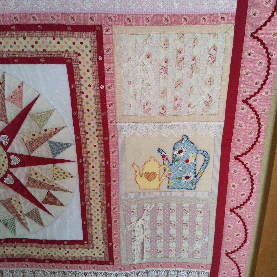 ☆NISHIPOMのケーキ屋さん☆ パッチワークタペストリー(ベットカバー)