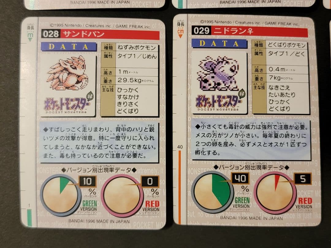 バンダイ ポケモンカード カードダス ポケモンコレクション 赤 Pokémon